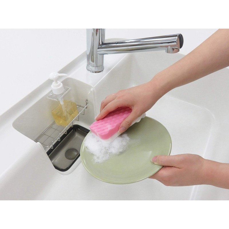 Towa Sangyo Kitchen Sponge, Pink, 4.7 x 2.4 x 1.3