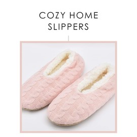 DICUIRD Womens Thick & Warm Slipper Socks with Grippers - House Sock