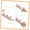 Mipcase 3sets His and Hers Wedding Chair Sign Decor for