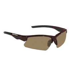 Snowbee Classic Wrap Around Full Frame Sunglasses, Brown/Amber, 15mm