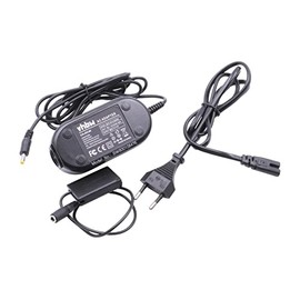 vhbw 1 x Power Supply Compatible with Canon PowerShot G7x Mark II, G9X, G9X Mark II, G7X, G7 X Camera, Digital Camera + DC Coupler, 2 m