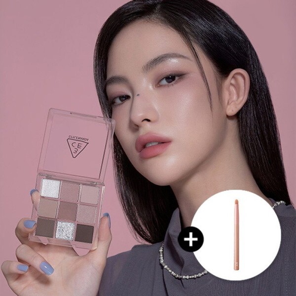3CE Ash Lavender Multi Eye Color Palette (Gold) Glow Eye