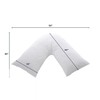 Soft Support V Pillow with Microfiber Pillowcase Hollowfibre/Polyester V Pillow