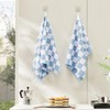 Ohocut Checkered Kitchen Tea Towel, Pack of 2, 18 x
