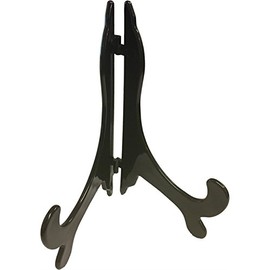 Bulk Hardware Plate Stands to Fit Plates 250mm-460mm (10-18 Inch) Black Plastic 5 Stands