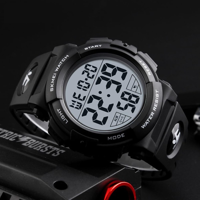 Datirzyx Easy-to-Read Digital Watch, Men's, Large Screen Display with Large