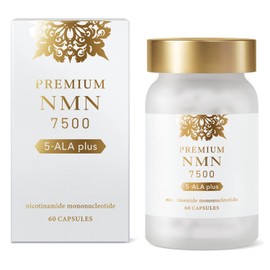 Premium NMN 7500 NMN High Formulation, 7,500 mg, 5-ALA Placenta, Resveratrol, Astaxanthin, Hyaluronic Acid, Made in Japan, 60 Capsules, 100% High Purity, Domestic GMP Certified Factory