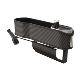 MACHSWON Car Seat Gap Organizer, Multifunctional with Small Cup Holder, Front Seat Gap Filler Organizer with 2 USB, Car Seat Organizer