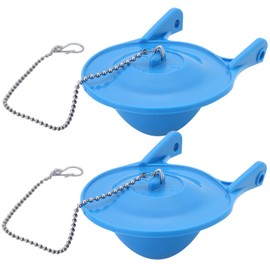 3-Inch Toilet Flapper Replacement, Compatible with Gerber 99-788 Toilet Stopper Flapper with Chain Water Saving Rubber Blue