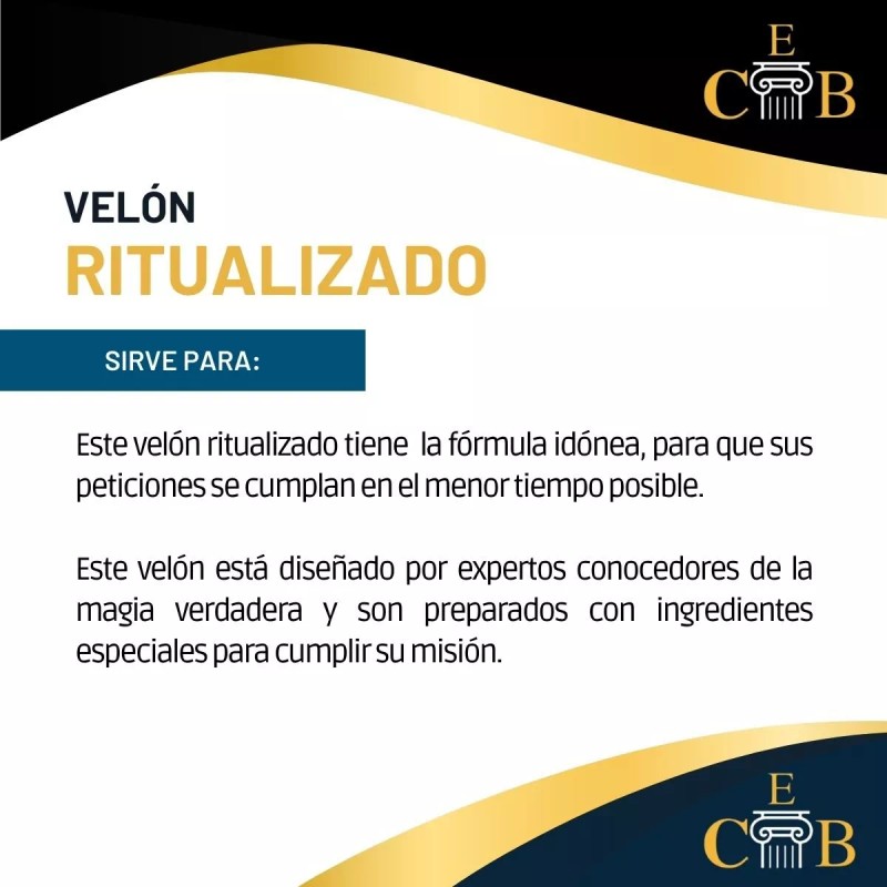 CEB Velón Dorado Ritualizado Cuerno De La Abundancia