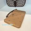Coach NWT COACH Corner Zip Wristlet Pouch Wallet Purse Crystal