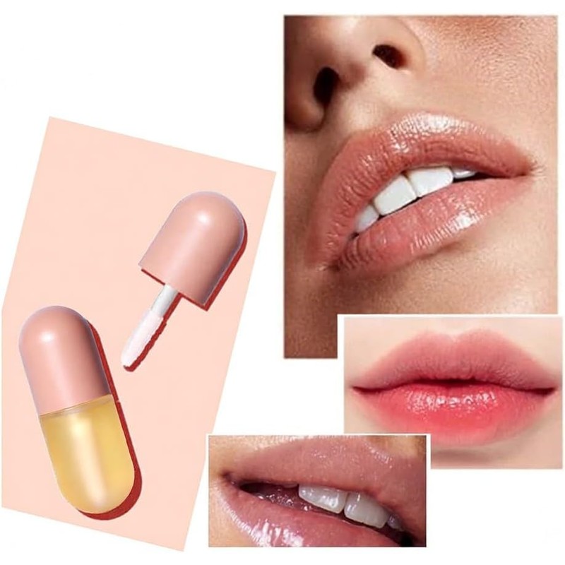 Set de 2 rellenos labiales Suero reductor labios Aceite para