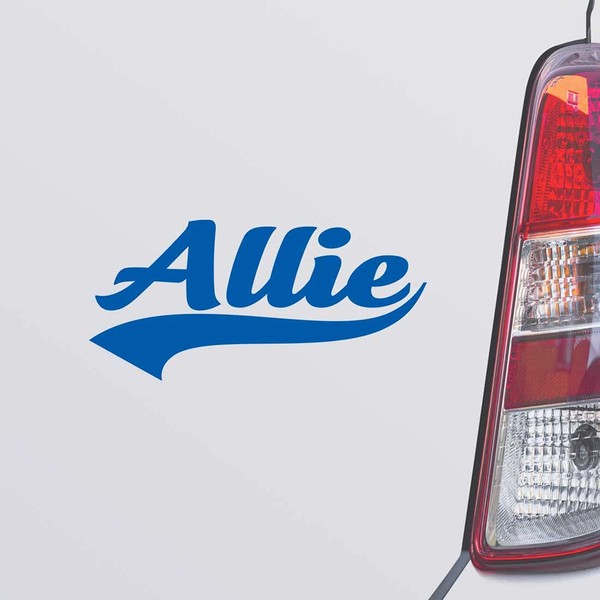 Custom Brother - Allie Name Blue Color Car Laptop Wall