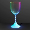 Light Up Wine Glass with Long Spiral Stem (Set of