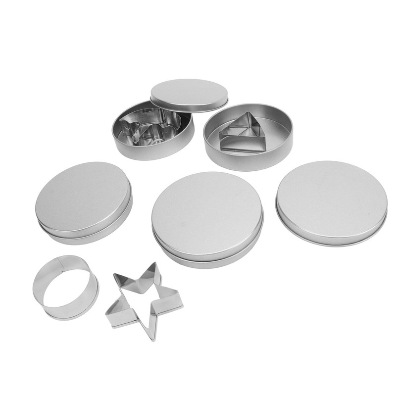 4Pcs Stainless Steel Cookie Cutter Set Biscuit Cutter Set Candy