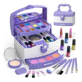 Kit Maquillaje Lavable 3 Años PerryHome 35 Piezas Estuche