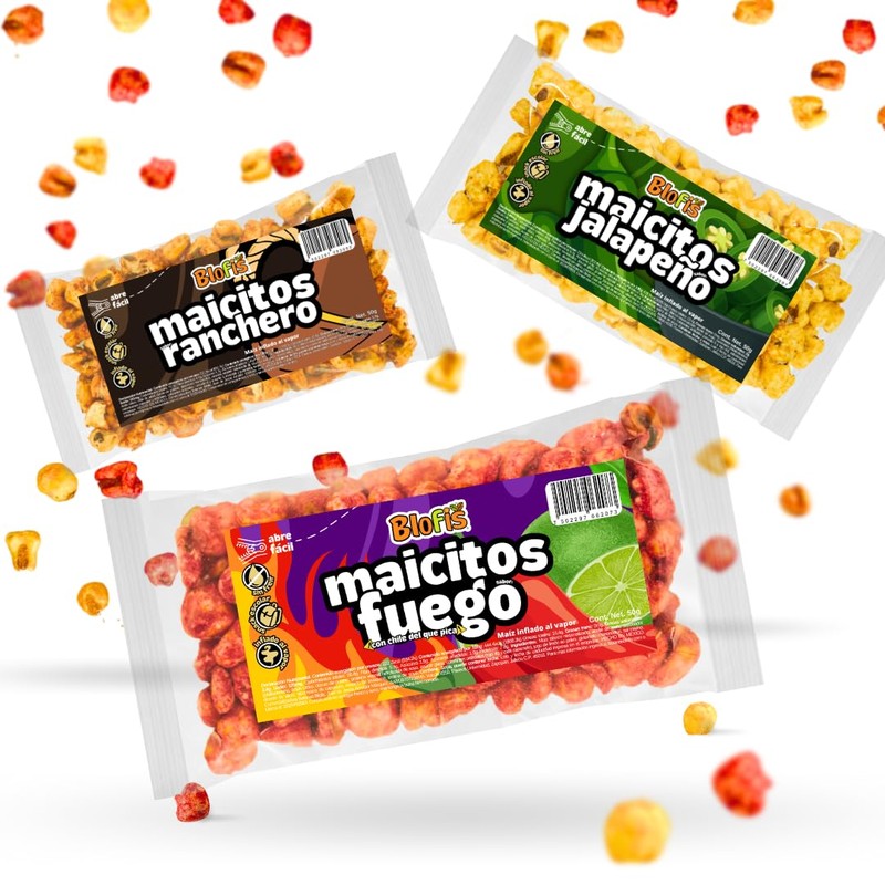 Maicitos Blofis | Botana de Maiz Inflado al Vapor -
