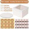 Tetutor 12 Pcs Cake Boxes 12 inch,12x12x8 Inches Cake Box