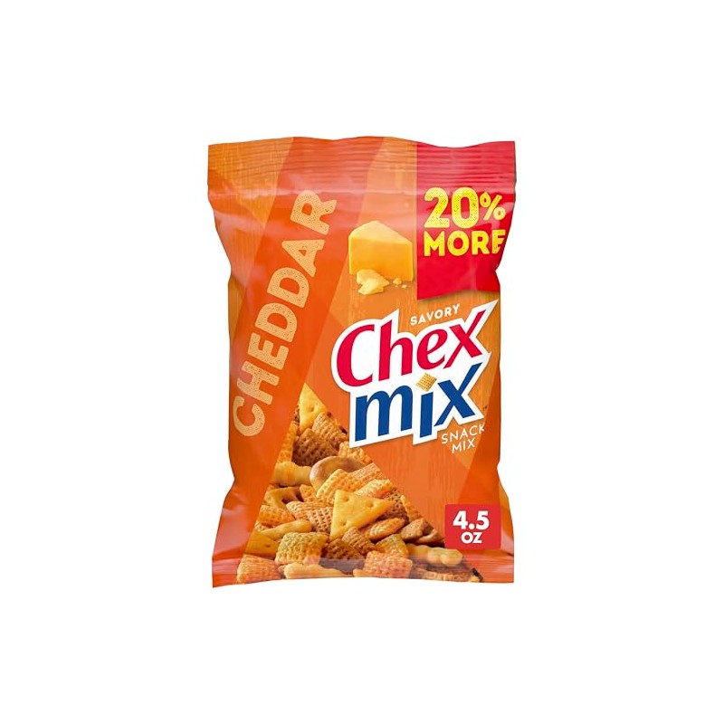 Chex Mix Savory Cheddar Snack Mix, 4.5 OZ