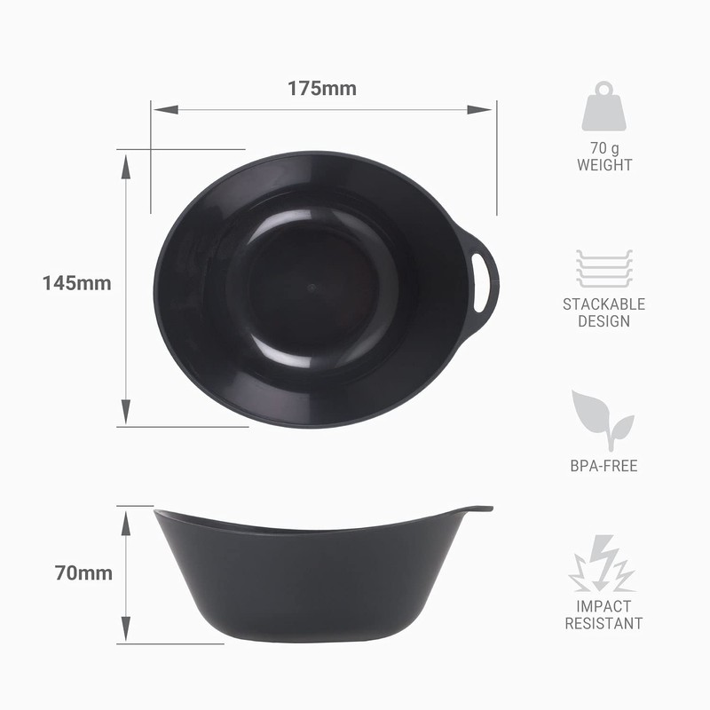 Lifeventure Ellipse Plastic Bowl For Camping, Travel & Outdoor -