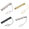 DonDon Men's Stainless Steel Tie Clip, stainless steel, Without Stone