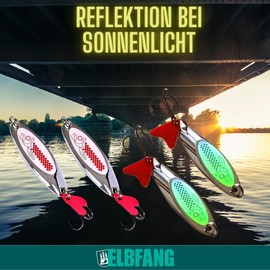 ELBFANG Blinker Fishing Set | Spinner Fishing Lure Spoons for Trout | Pike & Perch Bait