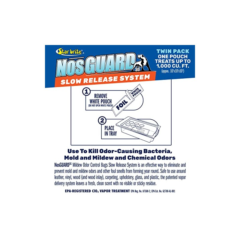 STAR BRITE Mildew Odor Control Bags 25 Pack 10 gram