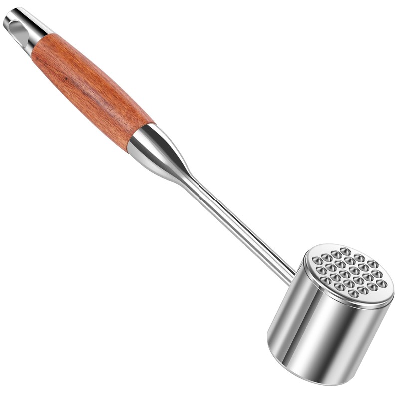 5PC 1.1Lb Dual-Side Meat Tenderizer Hammer, Heavy Duty Mallet with