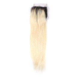 ELIHAIR Colorful Hair Closure 4 * 4 Lace Hair 1b/613 Blonde Straight Hair Pieces Top Closure 18inch