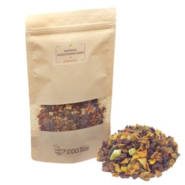 Fruit Tea Moringa Fruit Mix with Passion Fruit Pineapple Papaya Flavour, Fruity, Mild, Freshly Bottled
