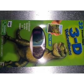 Mello Smello 32 Lenticular Cards 3D Fossil Flips DINOSAUR Valentines