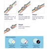 8 Pcs Pluggable Wire Connectors for AWG 24-12, Hand Protecting