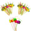 Straws, 100Pcs Flamingo Fruit Paper Straws Coffee & Cocktail Stirrers,