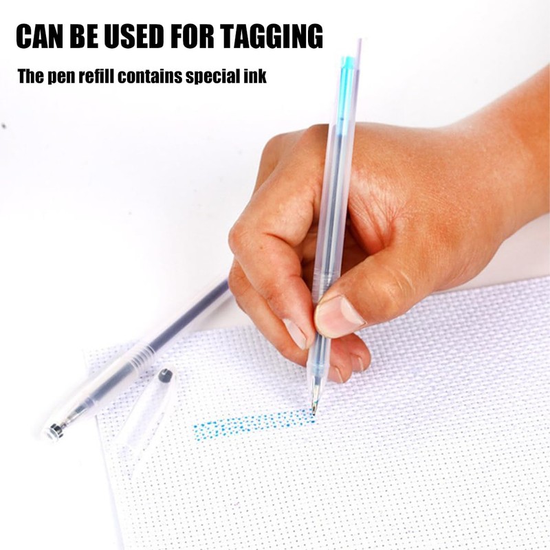 QEQSHQO 20pcs Hot Erasable Pen Fabric Markers Interchangeable Hot Erasable