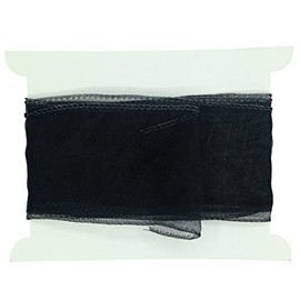 Truly Madly Deeply Black 60mm Wide x 2 Metres Long Wired Organza Ribbon. Great for Birthday Decoration, Gift wrap, Christmas Ribbon, Wreath Making Supplies, DIY Crafting