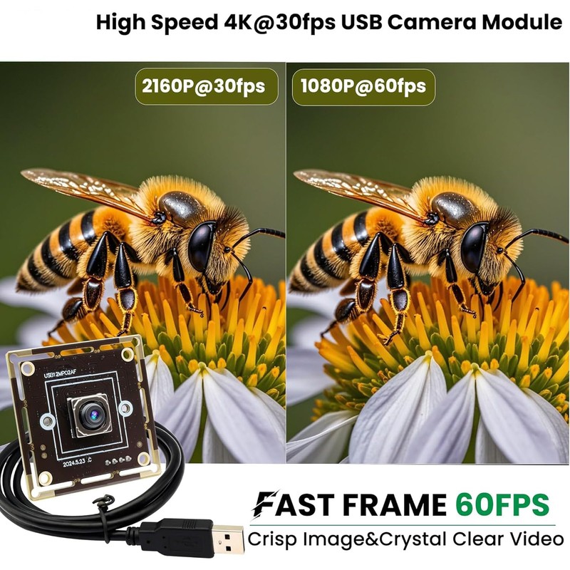 Svpro 12MP Auto Focus USB Camera Module 4K 30fps Webcam