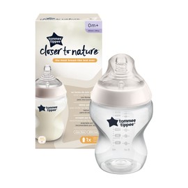 Tommee Tippee Closer to Nature Clear Bottle, 260 ml