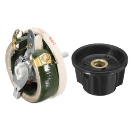 YOKIVE 100W 200 Ohm Rheostat, Ceramic Rheostat Adjustable Resistor High Power Wirewound Potentiometer Variable Resistor with Variable Control Knob Cover