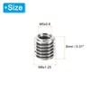 PATIKIL Thread Adapters Sleeve Reducing Nut, 20 Pcs M8x1.25 Male