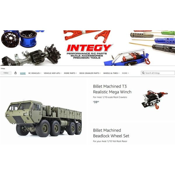 RC Model CNC Machined Rear Axle Housing Kit for Vaterra