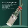 10pcs Curved Shading Needles Disposable Ultra Thin Curved RM Stainless