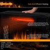 Electactic 24Inch Electric Fireplace Stove , Free-Standing Infrared Fireplace Stove,