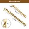 Pack of 4 Bag Extension Chain Alloy, 12-17 cm Bag