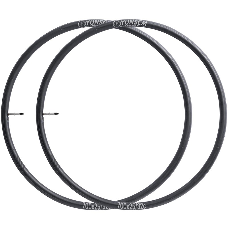 YunSCM 2pcs 700x25/32c Tube, Presta Valve 48mm