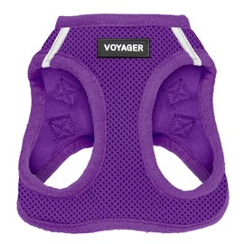 Voyager Step-in Air Dog Harness - All Weather Mesh Step in Vest Harness for Small and Medium Dogs by Best Pet Supplies - Purple (Matching Trim), XS
