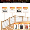 Steel DN Mate 300ft 1/8" Black Cable Railing Wire Rope,