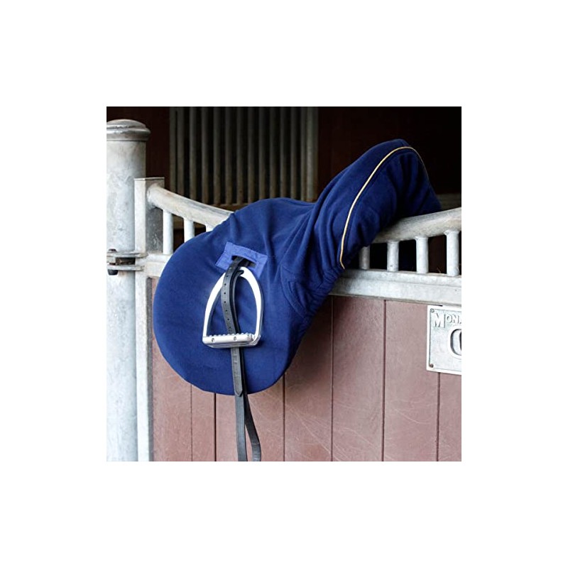 Cottage Craft Equestrian Saddle Cover - Soft Fleece Horse Navy