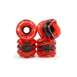 Shark Wheel 60mm, 80a Skateboard Wheels - Transparent Red