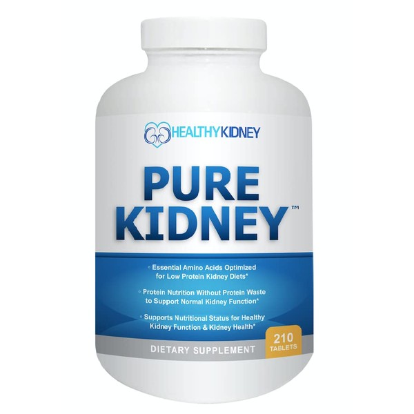 Pure Kidney Health Supplement and Renal Diet Cookbook for Rejuvenation, Low Protein Diet and Kidney Supplement. Kidney Diet Book Renal Supplement 210 Pills