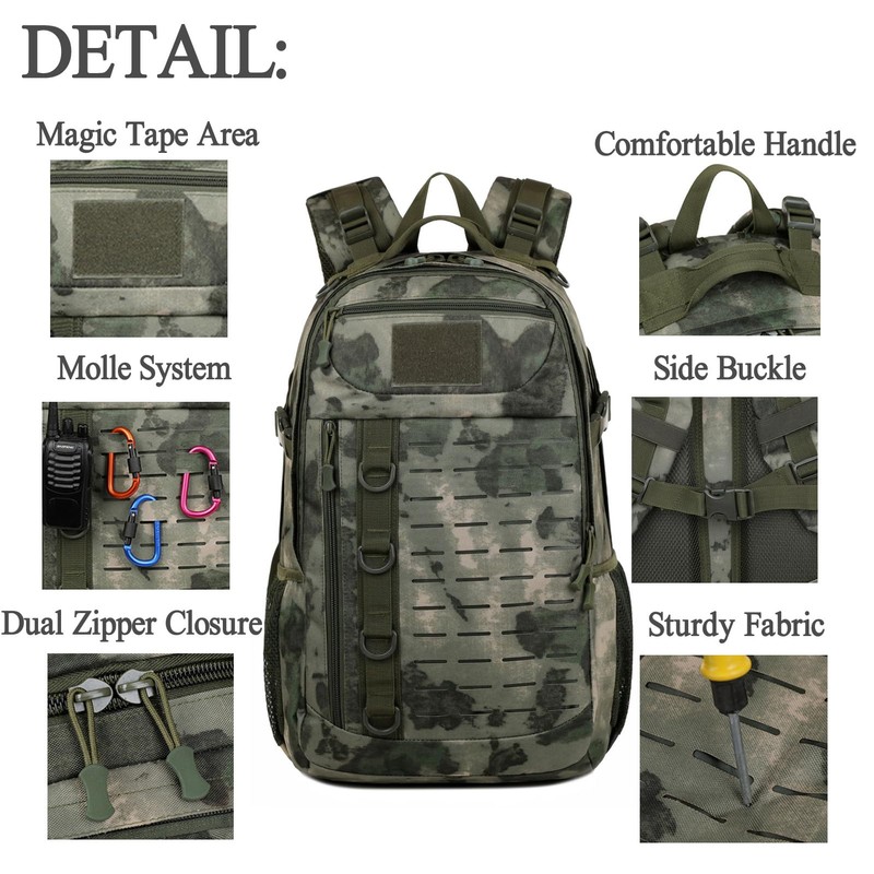 Ydmpro Tactical Backpack, 30L Military Daypack Molle Army 3 Day
